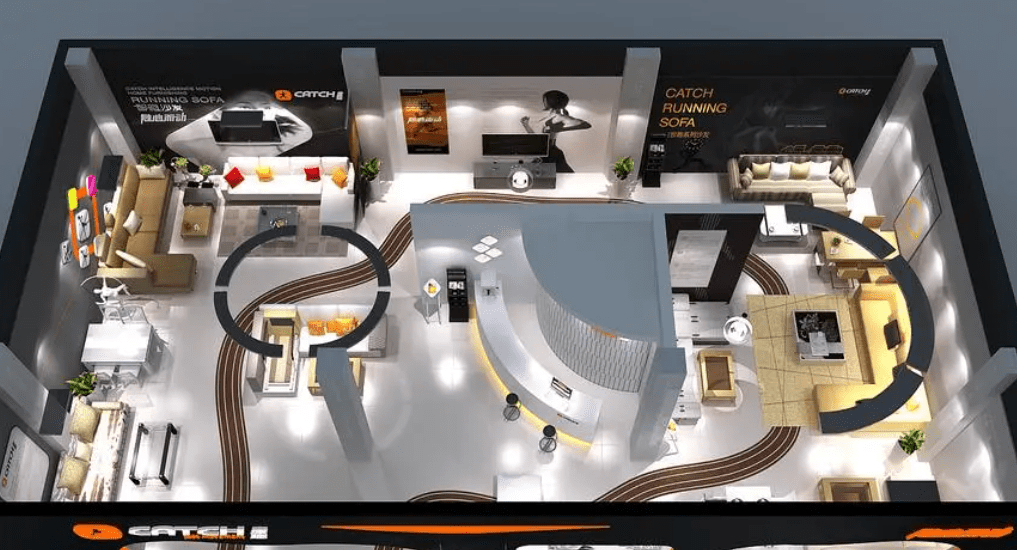 空间设计中的功能分区案例