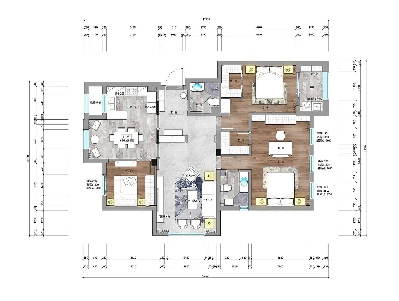 室内设计成果文件之平面布局图