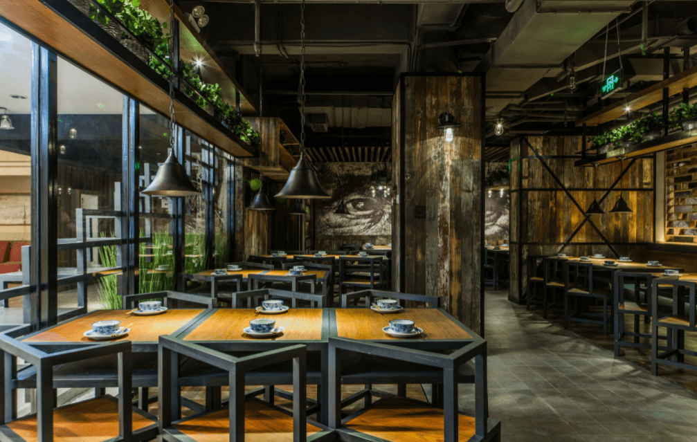 良好氛围的餐饮店面设计欣赏